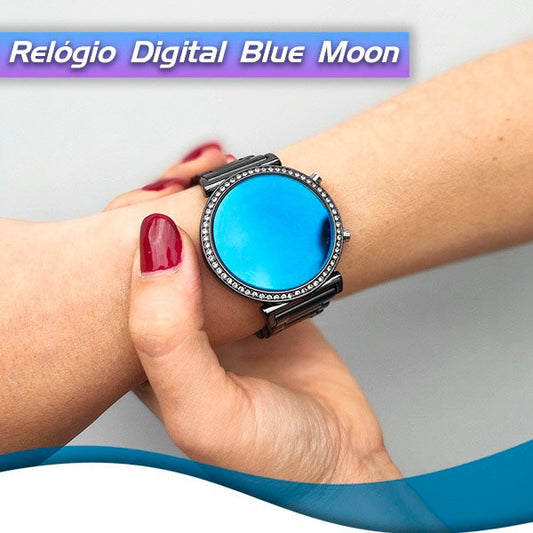 Relógio Digital Blue Moon